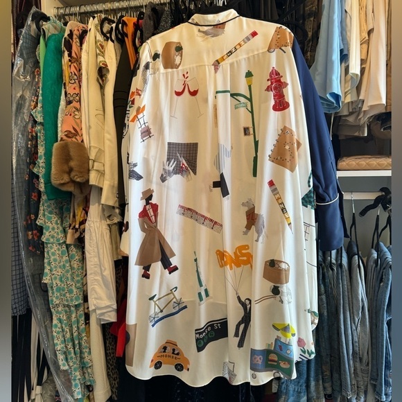 Monse- Runway Button Down New York Print Longsleeve Shirt - Picture 9 of 11